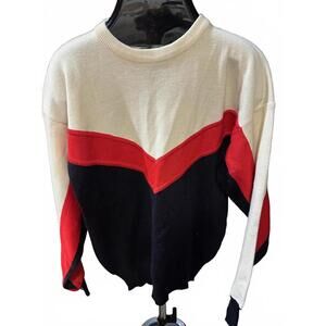 Vintage Tyrolia Ski Sweater Colorblock Medium
